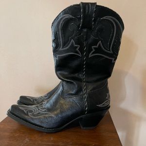 Vintage Black Cowboy Boots